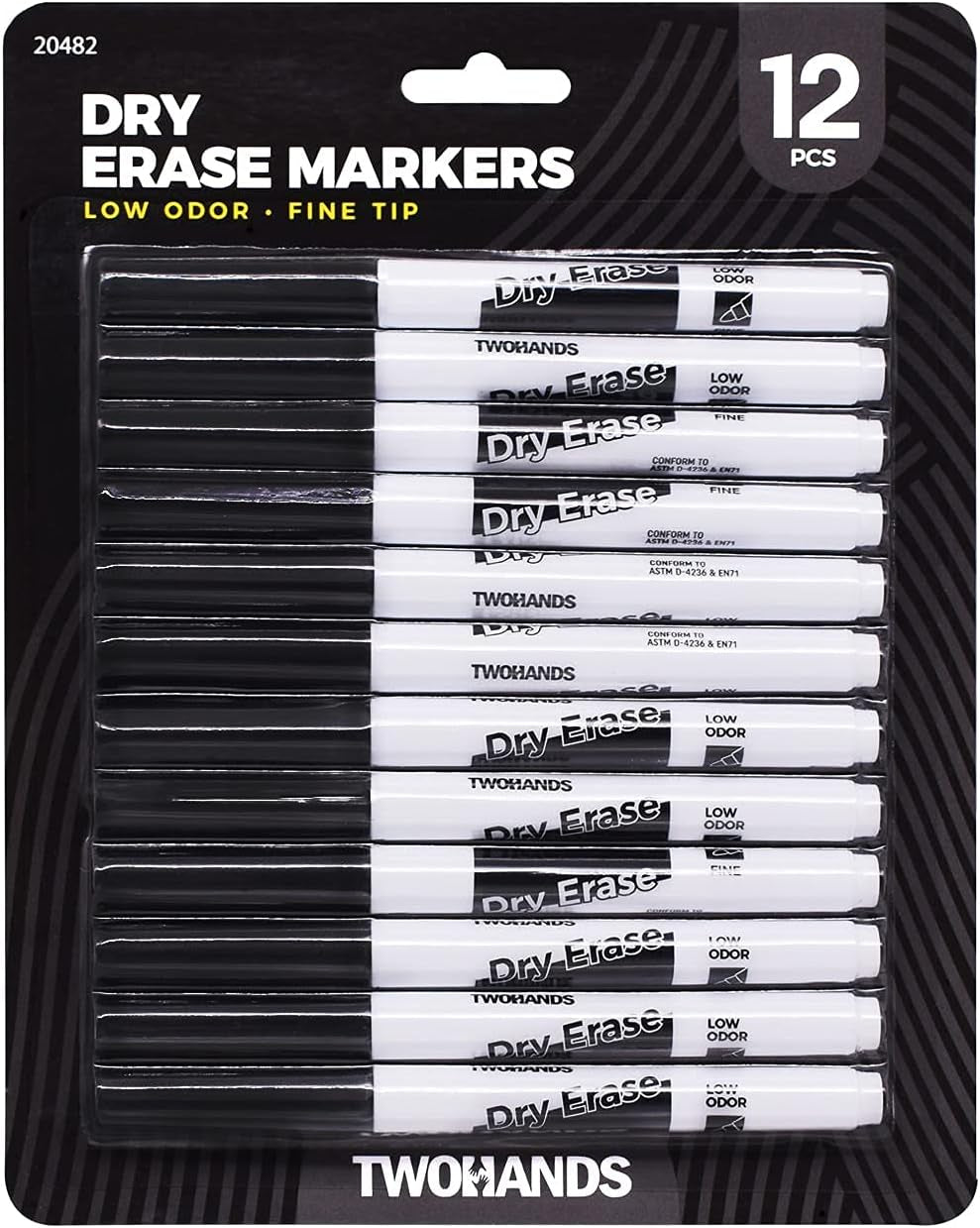 Wet Erase Markers, 1mm Fine Tip -Set of 10